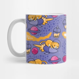 Bubble Tea Universe - Starry Kawaii Boba Cat Galaxy Pattern Mug